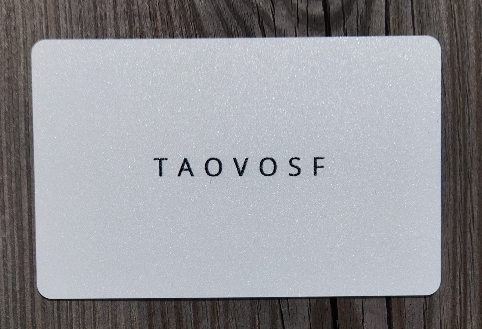 TAOVOSF PVC Identity Starter Card Front Side